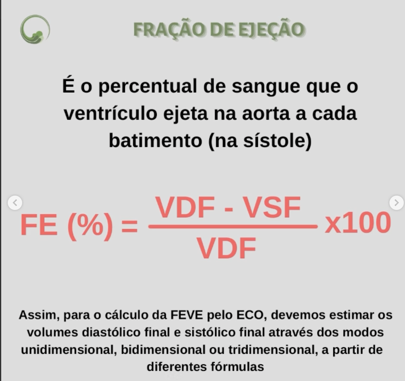 Avaliação da fração de ejeção pelo ecocardiograma