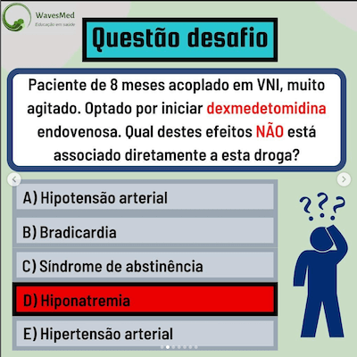 Questão sedação dexmedetomidina precedex wavesmed