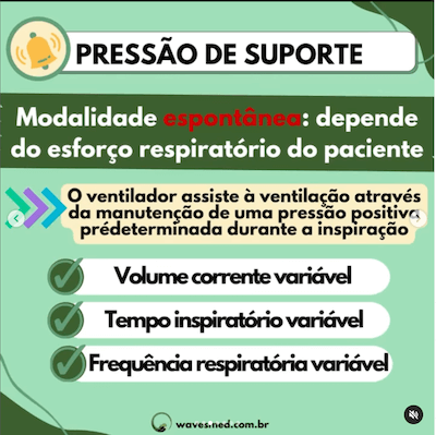 Pressão de suporte ventilação mecânica pediatria pressão de suporte wavesmed