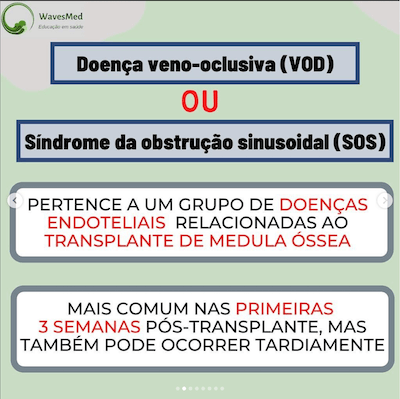 Síndrome da obstrução sinusoidal doença veno oclusiva wavesmed