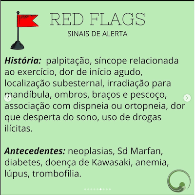 Red flags dor torácica crianças wavesmed