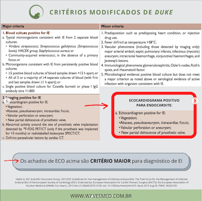 Critérios de Duke ecocardiograma endocardite infecciosa wavesmed