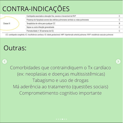 Contra indicações transplante cardíaco na pediatria Wavesmed