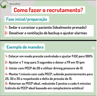 Como fazer recrutamento alveolar Wavesmed