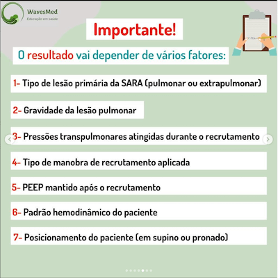 Resultados recrutamento alveolar Wavesmed