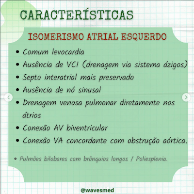 Isomerismo atrial esquerdo heterotaxias Wavesmed