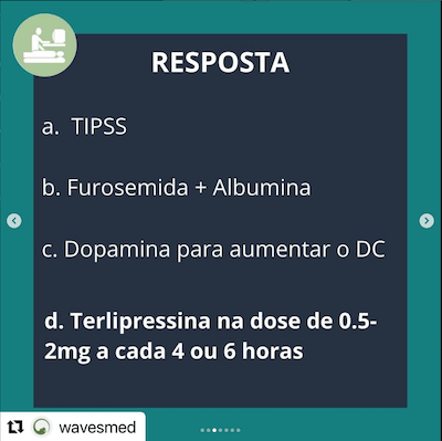 Terlipressina síndrome hepato renal Wavesmed