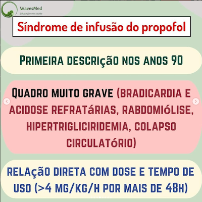 Bradicardia síndrome infusão poropofol Wavesmed