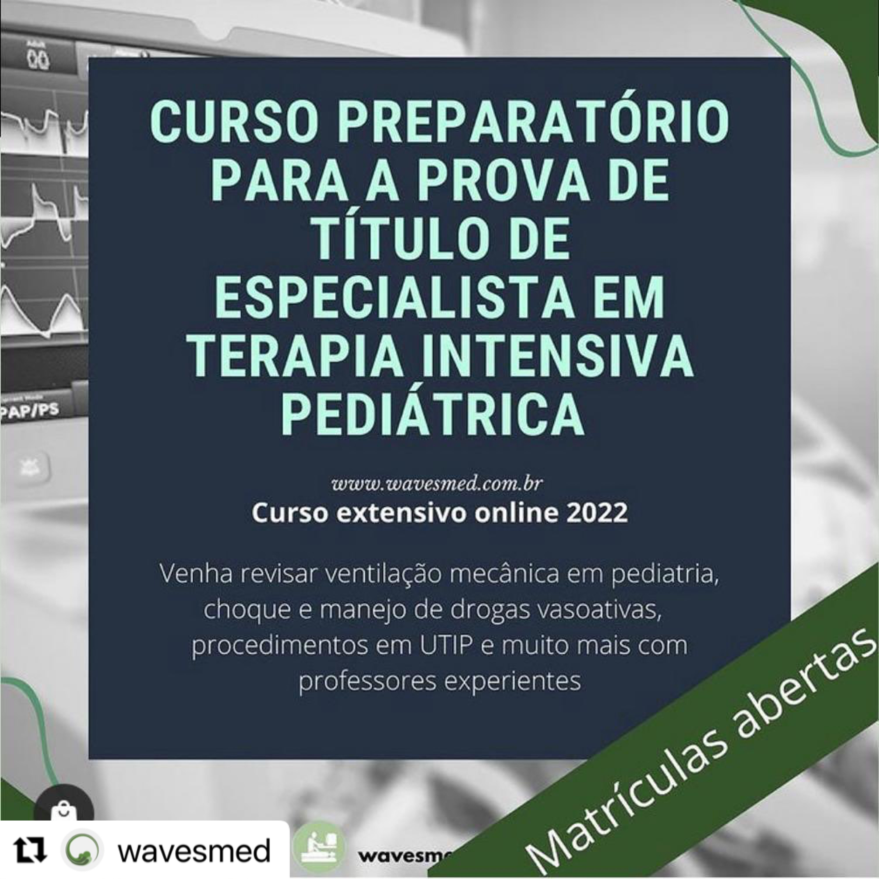 curso preparatório para prova de título de especialista em terapia intensiva pediátrica Wavesmed