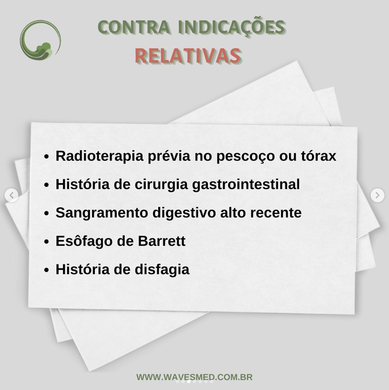 contra indicacoes relativas ETE wavesmed