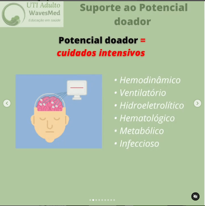 Morte encefálica: Como dar suporte até a doação?<br />  Wavesmed<br />  Suporte ao potencial doador cuidados intensivos