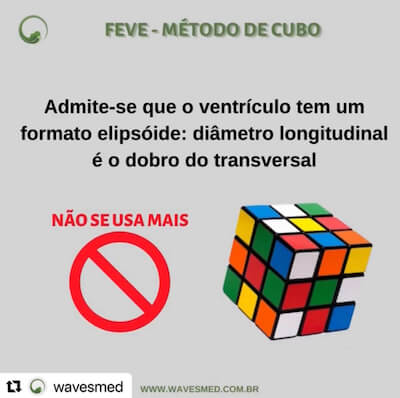 Fração de Ejeção VE Wavesmed<br />  Cubo<br />  Curso preparatorio para prova de título de ecocardiograma Wavesmed