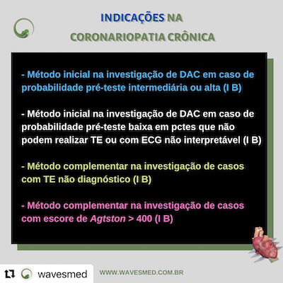 Indicações eco estresse na coronariopatia crônica Wavesmed<br />  Curso preparatorio prove de titulo de ecocardiografia Wavesmed