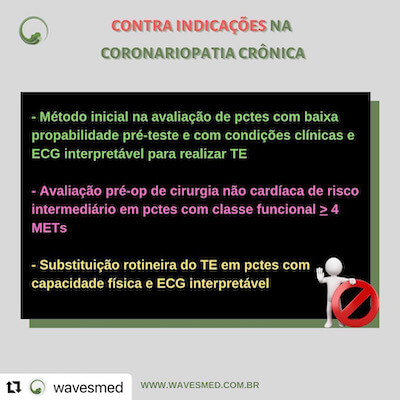 eco estresse contra indicações na coronariopatia cronica<br />  Curso preparatorio prove de titulo de ecocardiografia Wavesmed