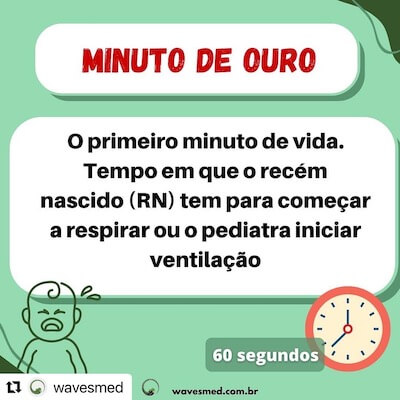 Reanimação neonatal Wavesmed<br />  Minuto de ouro