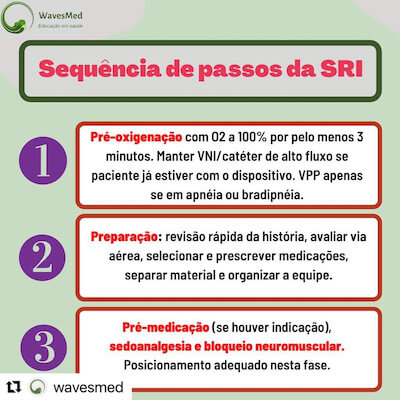 Como fazer a sequencia rápida de intubação pediátrica?<br />  Wavesmed<br />  Pré-oxigenação