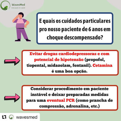 Como fazer a sequencia rápida de intubação pediátrica? Wavesmed<br />  Cuidados particulares