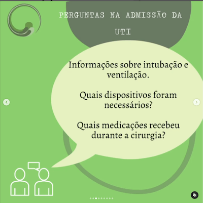 Pós operatório de cirurgia cardíaca pediátrica Wavesmed<br />  Perguntas na admissão da UTI<br />