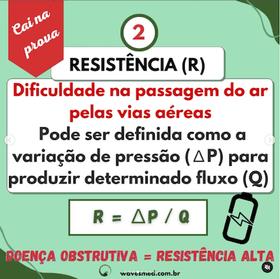 Resistência pulmonar Ventilação Mecânica em Pediatria Wavesmed